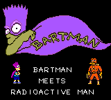 Bartman Meets Radioactive Man (USA, Europe) Title Screen
